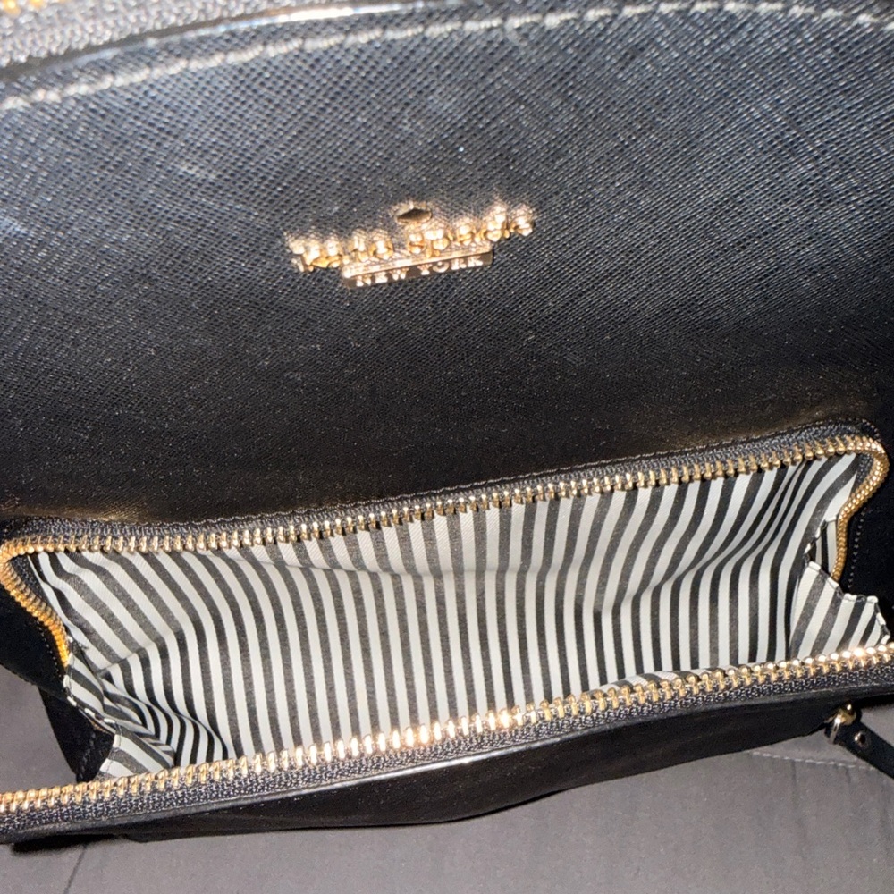Kate Spade Gray Backpack with Gold Accents - Picture 14 of 15